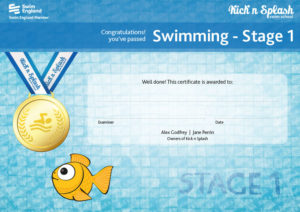 Swimming Stage 1 Certificate