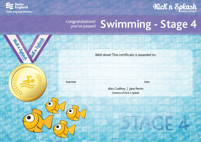Swimming Stage 4 Certificate
